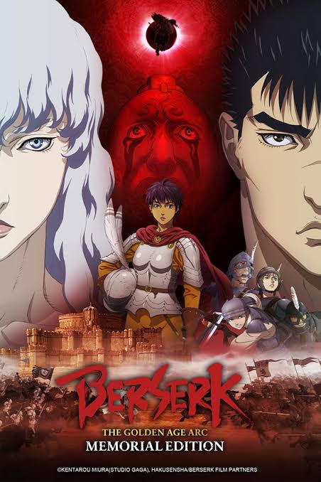 Berserk- The Golden Age Arc- Memorial Edition best anime streaming in November 2022