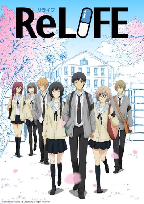 ReLIFE Top 50 High School Anime