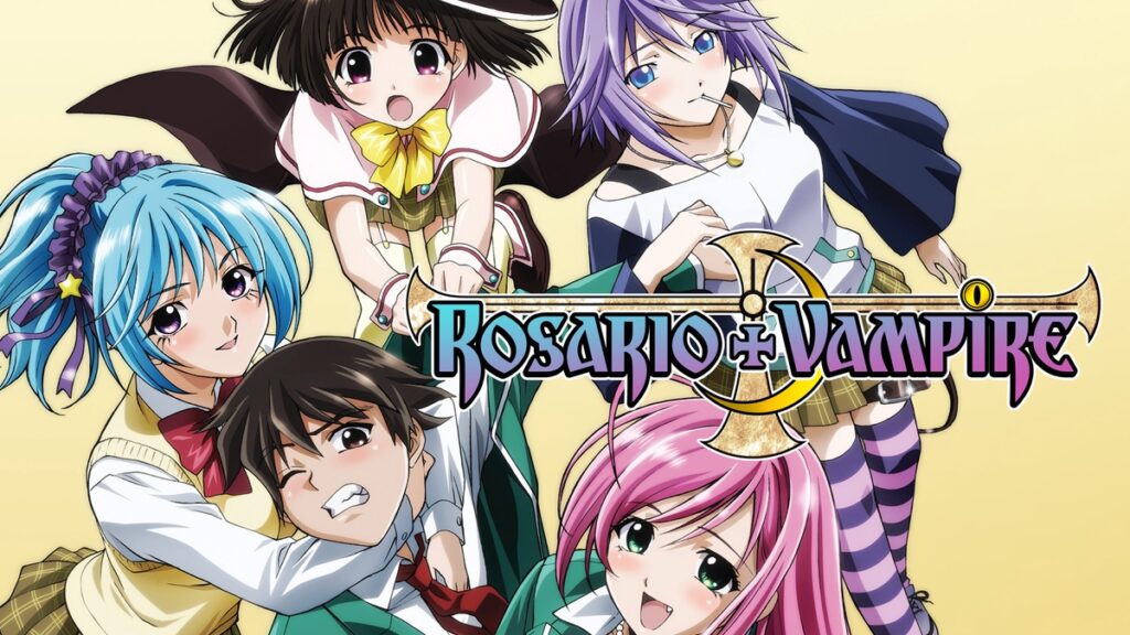Rosario Vampire best romance anime on Netflix