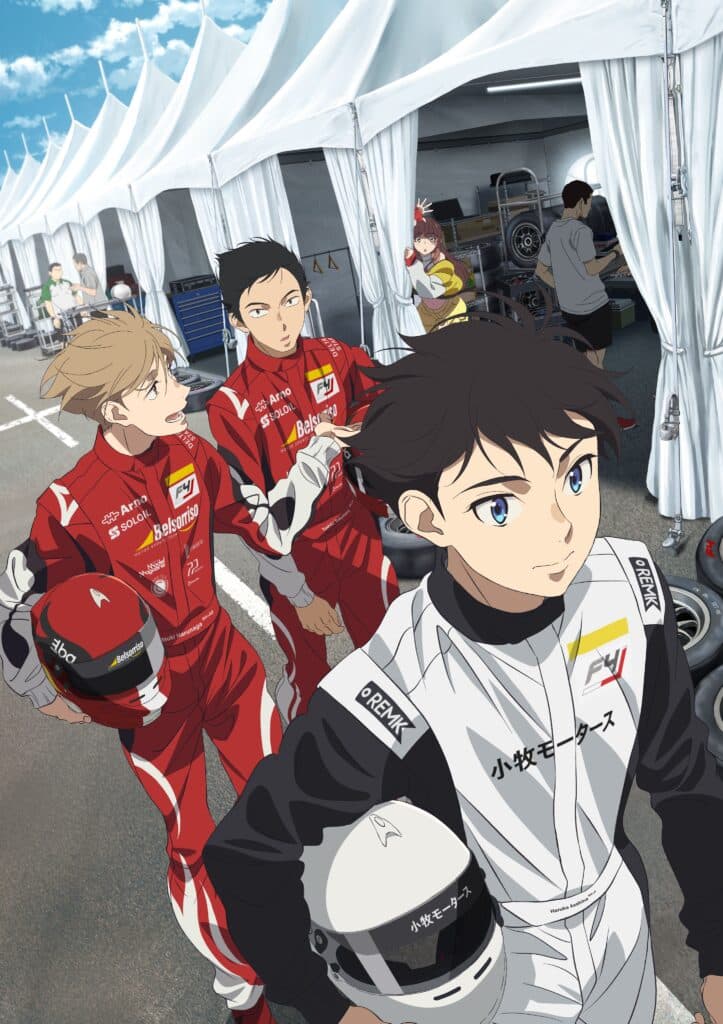 4 More Cast Members Revealed of Overtake! Original Motorsports Anime