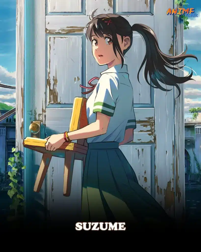 best anime movies with handsome characters; suzume