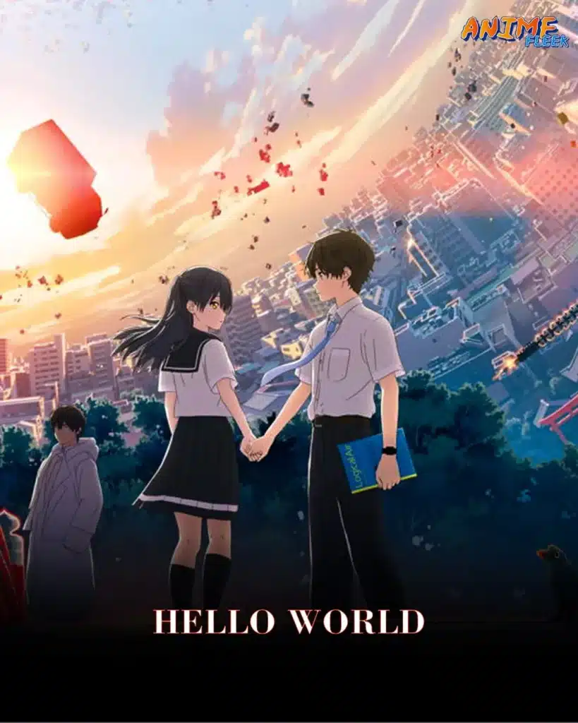 anime movies like Weathering With You -- Hello World
